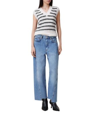 Fox High Rise Crop Wide Leg Jeans in Light Indigo