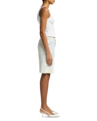 Lola Denim Bermuda Shorts in Midsommar