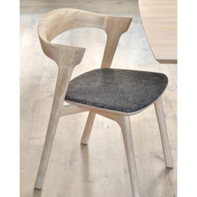 Bok Dining Chair, Oak with Dark Brown