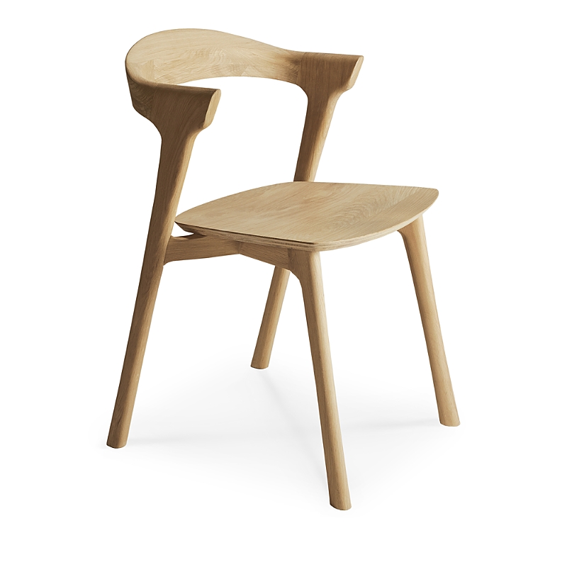 Ethnicraft Bok Dining Chair, Varnished Oak In Varnished Oak