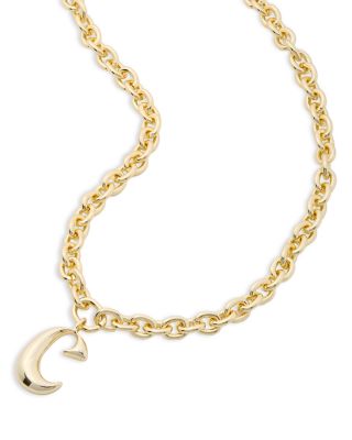 Initial Chain Necklace, 20"L