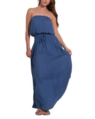 Strapless Smocked Maxi Dress