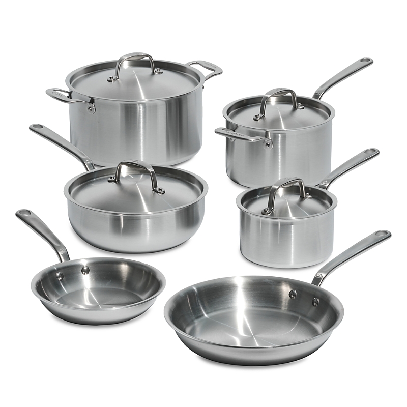 Made In 5 Ply Stainless Steel 10 Piece Cookware Set In Stainless