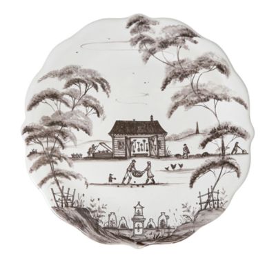 Country Estate Party Plates, Assorted Set of 4