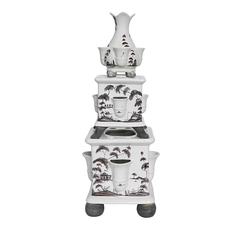 Juliska Juloska Country Estate 3-piece Tulipiere Tower Set In Flint