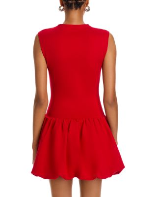 Ponte Mock Neck Bubble Mini Dress - Exclusive