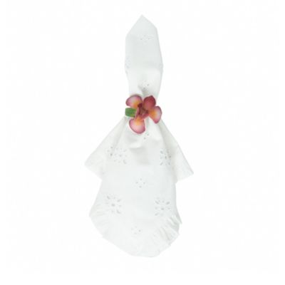 Meadow Walk Daffodil Napkin Rings, Set of 4