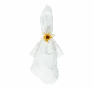 Meadow Walk Daffodil Napkin Rings, Set of 4