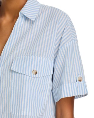 Cropped Boxy Yacht Race Shirt 