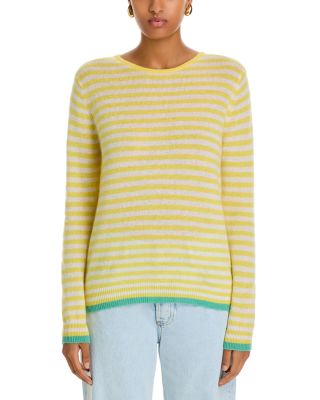 Cashmere Tipped Little Stripe Sweater