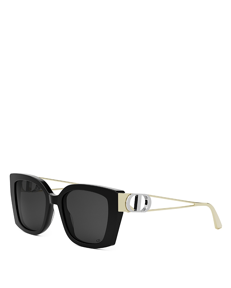 Dior 30montaigne S13i Butterfly Sunglasses, 53mm In Black/smoke