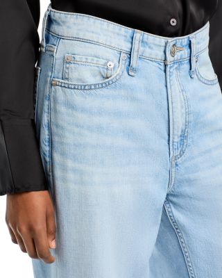 Logan Featherweight Mid Rise Wide Leg Jeans in Greenport