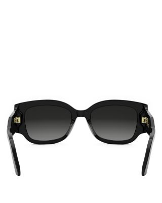 DiorSignature S13I Rectangle Sunglasses, 52mm