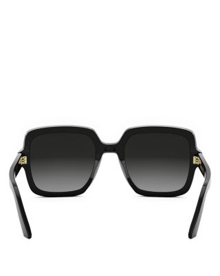 DiorMidnight S4I Square Sunglasses, 54mm