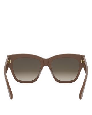 Triomphe Geometric Sunglasses, 55mm