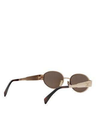 CELINE 54mm Browline Round Sunglasses brown Vintage CELINE C2-03729 54mm Crystal Brown Oversized  main image 2