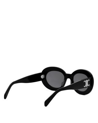 Triomphe Round Sunglasses, 52.9mm