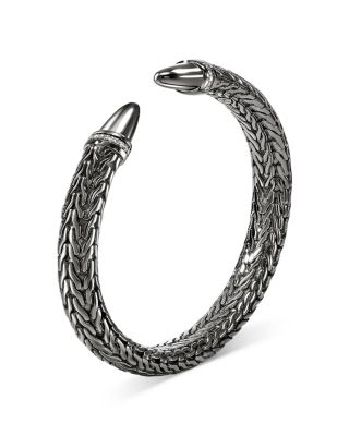 Sterling Silver Spear Diamond Pav&eacute; Flex Cuff Bracelet