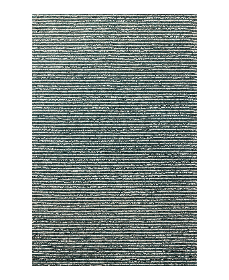 Loloi Sunday Sun-01 Area Rug, 3'6 X 5'6 In Ocean/ivory