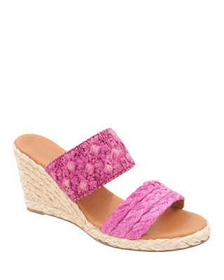 Andre Assous - Women's Nolita Raffia Espadrille Wedge Sandals