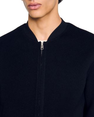 Double Faced Wool Blend Varsity Jacket