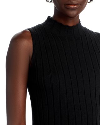 Cashmere Ribbed Sleeveless Sweater