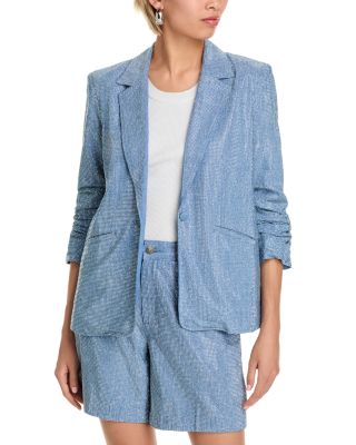Cinq à Sept - Chambray Rhinestone Blazer
