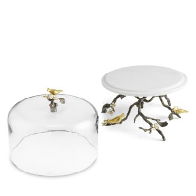 Lovebirds Cake Stand with Dome