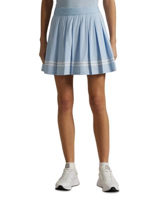 Pleated A-Line Performance Skort