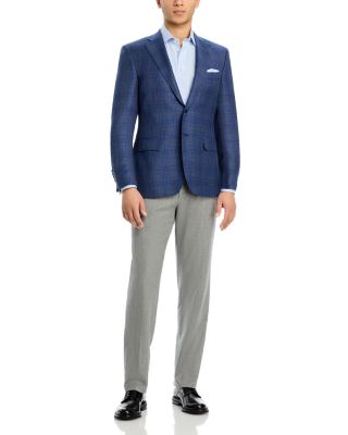 Siena Hopsack Plaid Regular Fit Sport Coat 