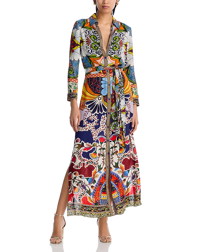 ALICE AND OLIVIA ALICE AND OLIVIA CHASSIDY MAXI SHIRT DRESS