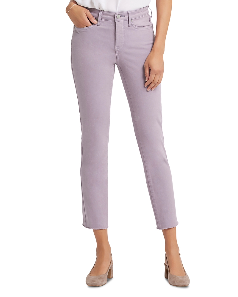 Shop Nydj Sheri Frayed High Rise Ankle Skinny Jeans In Artic Dusk