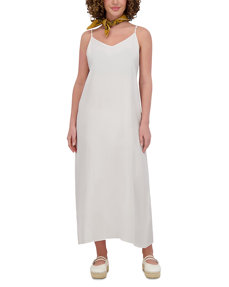 Point Brushed A Line Slip Dress