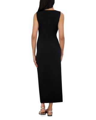 Sleeveless Crewneck Straight Dress