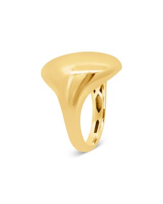 Oval Signet Ring in 14K Yellow Gold