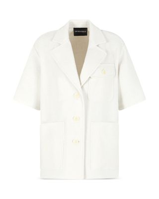 Belted Boucl&eacute; Blazer