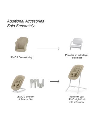 LEMO 3-in-1 High Chair + Training Tower 