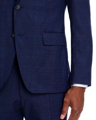 H-Huge Tonal Plaid Slim Fit Suit