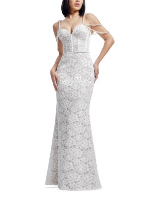 Antoinette Embellished Lace Gown
