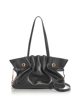 FERRAGAMO - Soft Leather Shoulder Bag
