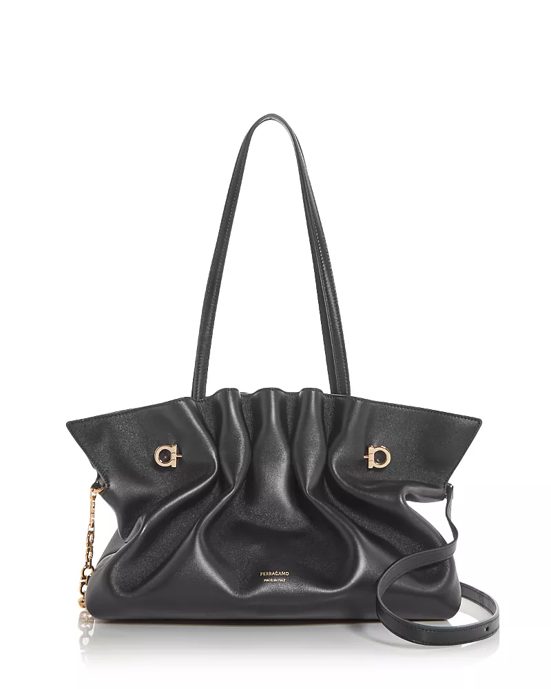 Ferragamo Soft Leather Shoulder Bag