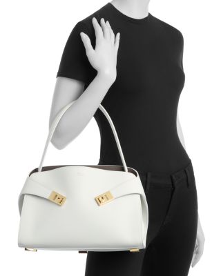 Hug Leather Top Handle Bag