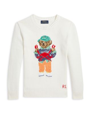 Boys' Polo Bear Cotton Sweater - Little Kid, Big Kid