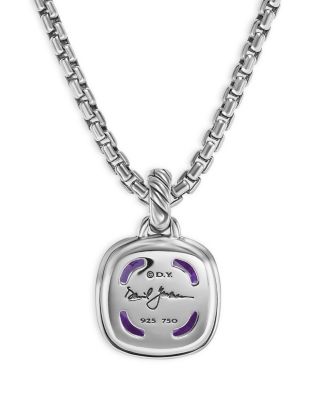Albion&reg; Pendant in Sterling Silver with 18K Yellow Gold and Amethyst, 11mm