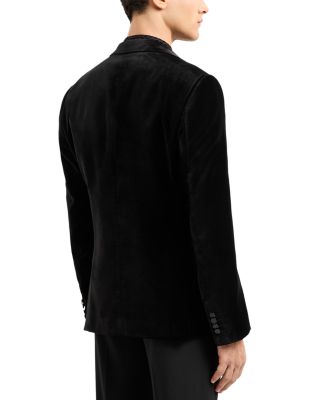 Slim Fit Embossed Velvet Dinner Jacket