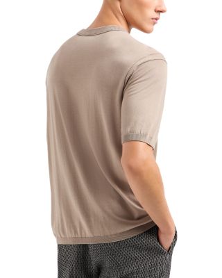 Plain Knit Short Sleeved Sweater