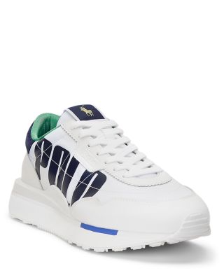 Polo Ralph Lauren - Men's Train 89 Logo Leather & Oxford Sneaker