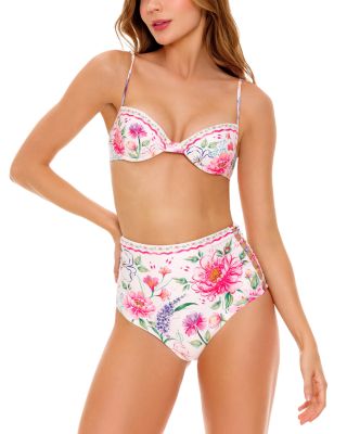 Agua Bendita - Irene Chroma Floral Bikini Top & Juls Chroma Floral High Waisted Bottom