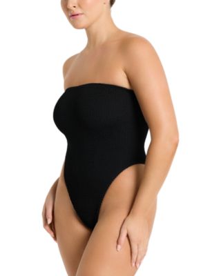 Fane Strapless Crinkle One Piece Swimsuit