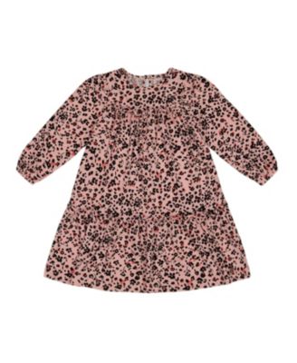 Deux par Deux - Girls' Long Sleeve Dress with Frills Printed - Big Kid